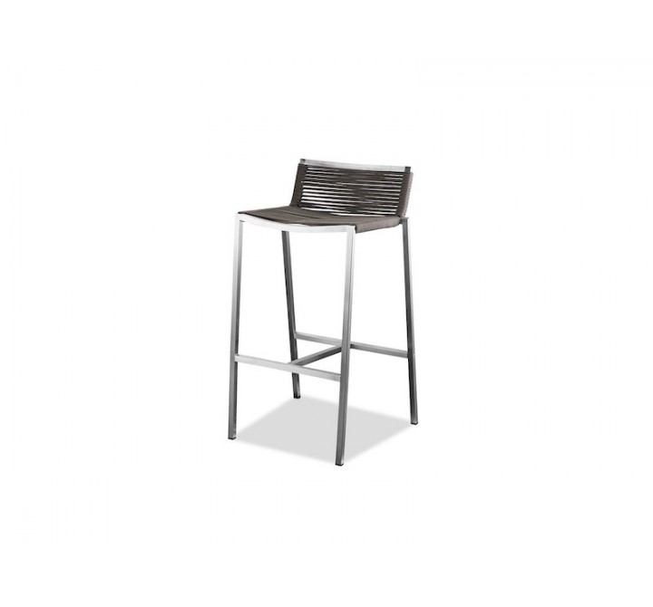 Whiteline Modern Living Stone Outdoor Barstool - Set of 4