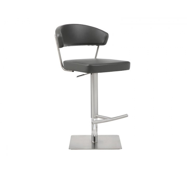 Whiteline Modern Living Maureen Barstool - Dark Grey - Perspective