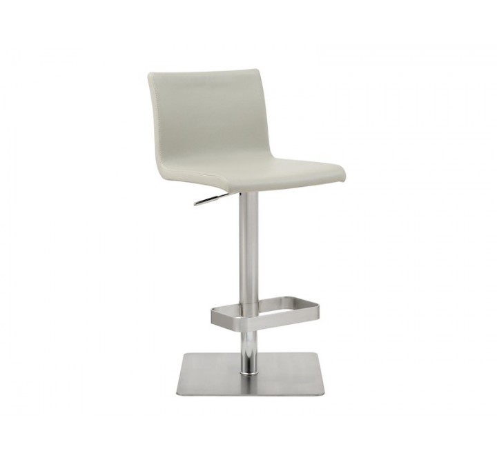 Whiteline Modern Living Watson Barstool - Light Grey - Perspective