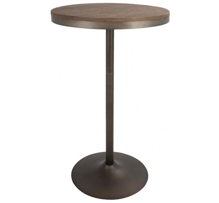 LumiSource Dakota Bar Table - Antique