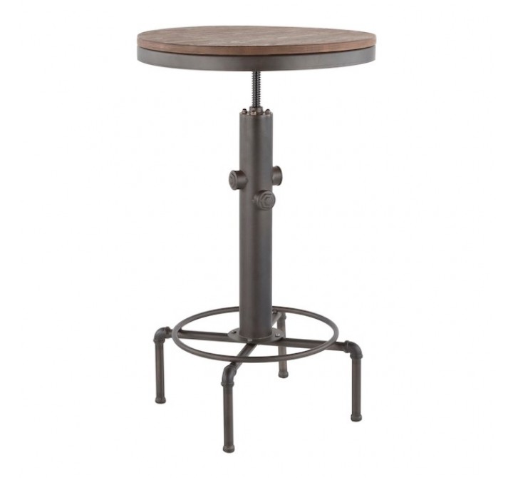 LumiSource Hydra Bar Table - Antique