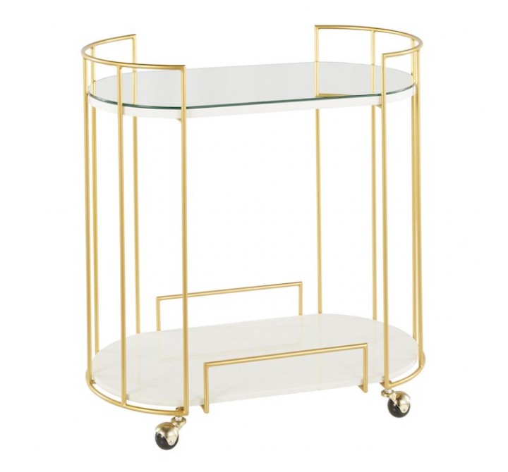 LumiSource Canary Bar Cart - Perspective