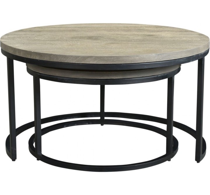 Drey Round Nesting Coffee Tables Set Of 2