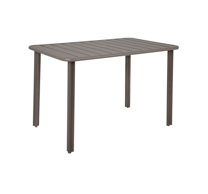 Vista 4-Leg Table In Powder Coated Aluminum 32" x 48"