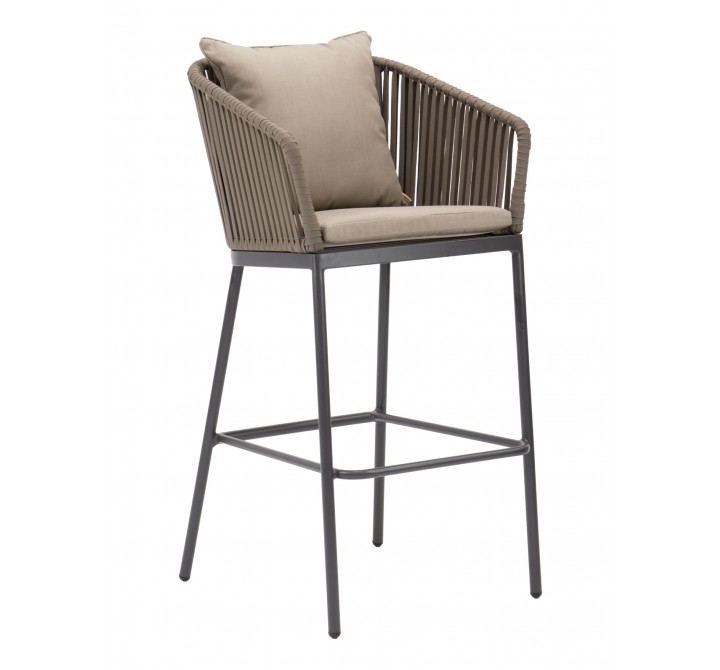 Powder Coated Aluminum Barstool - CAPTIVA BARSTOOL - Front