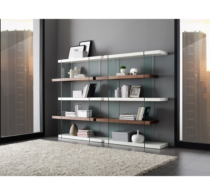 Casabianca IL VETRO Bookcase - Lifestyle Angled View