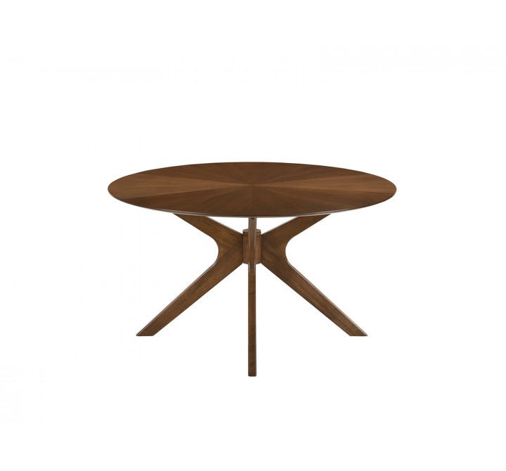 Casabianca WELLS Dining Table In Walnut Veneer - White BG