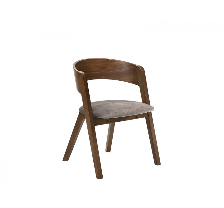 Casabianca CALICO Dining Chair In Walnut Veneer - Single