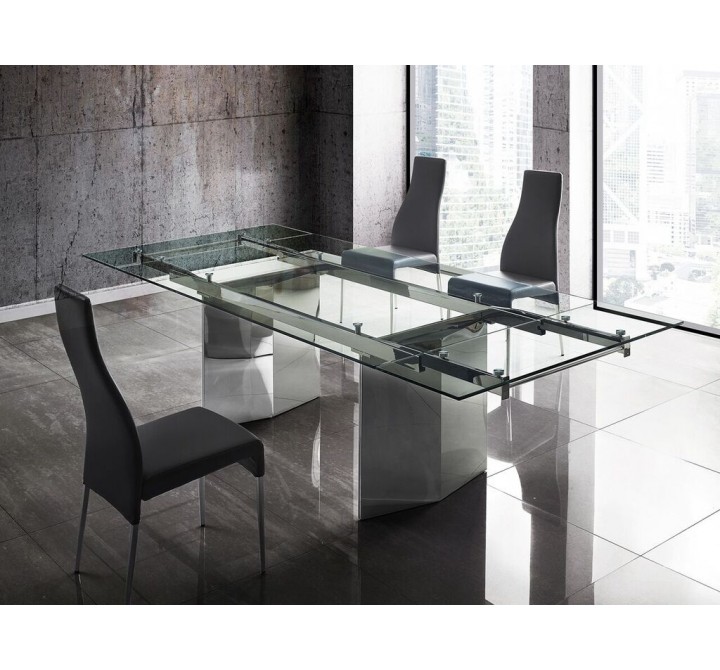 VALENTINO Dark Gray Eco-leather Dining Chair  - Lifestyle 2