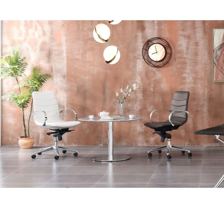 Casabianca HORIZON Arm White Eco-leather Office Chair - Lifestyle
