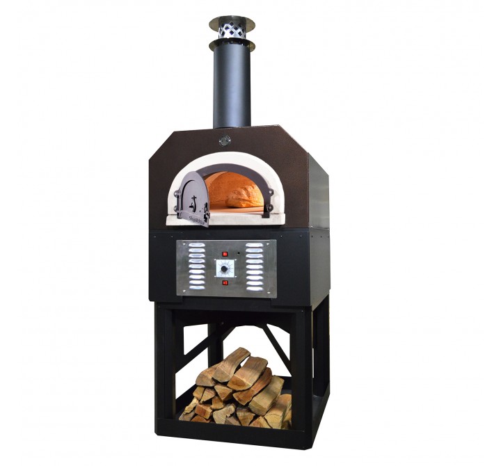 CBO-750 Hybrid Commercia/Residentiall Stand: (Pre-Assembled) Custom-Built Heavy-Duty Stand with Metal Insulating Hood and Gas Package - Copper -  Angled 
