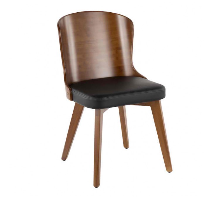 LumiSource Bocello Chair - BLACK - Perspective