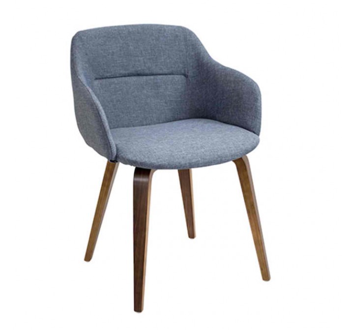 LumiSource Campania Chair - BLUE - Perspective