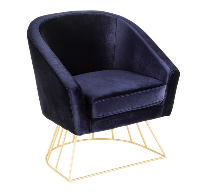 LumiSource Canary Tub Chair - BLUE - Perspective