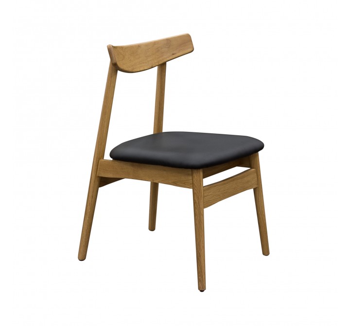 Diamond Sofa 2-Pack Retro Inspired Dining Chairs with Solid Oak Frame