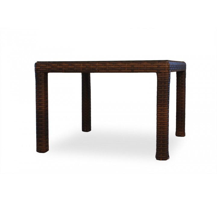 Contempo 42" Square Umbrella Dining Table - Angled