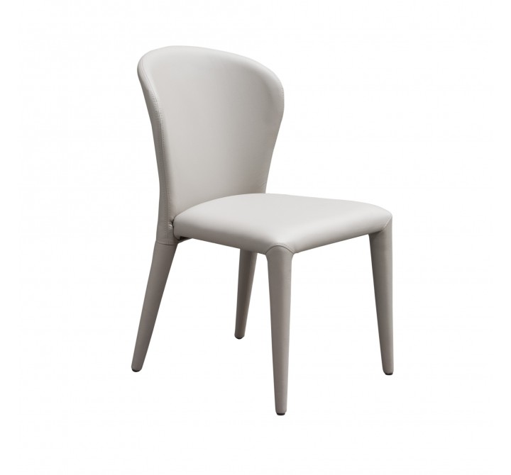 Diamond Sofa 2-Pack Dining Chairs in Taupe with Wrapped Metal Legs 