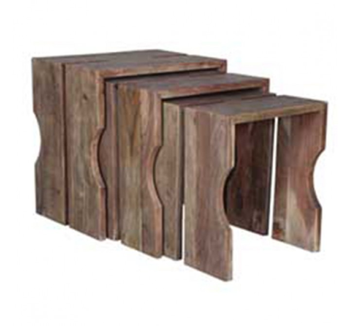 Bengal Manor Acacia Wood Set of Nested Tables