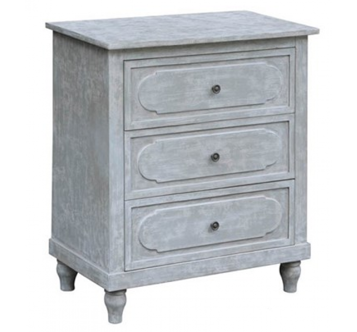 Callaghan 3 Drawer Cloudy Grey Chest