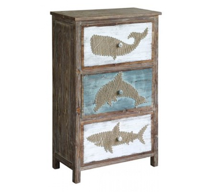 Nantucket Rustic Shark Chest