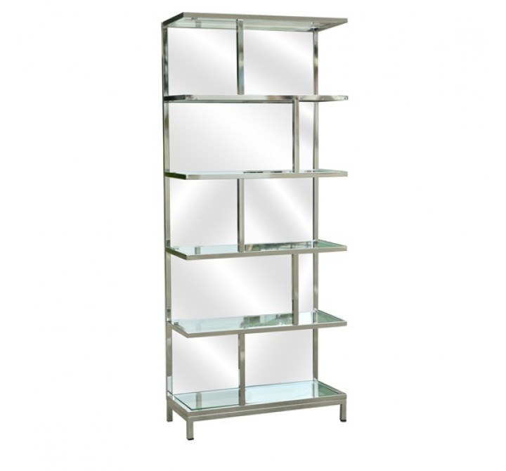 Bentley Chrome and Mirror Etagere