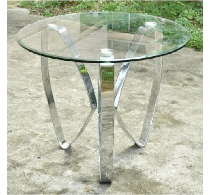 Hollywood Nickel Tri Leg End Table