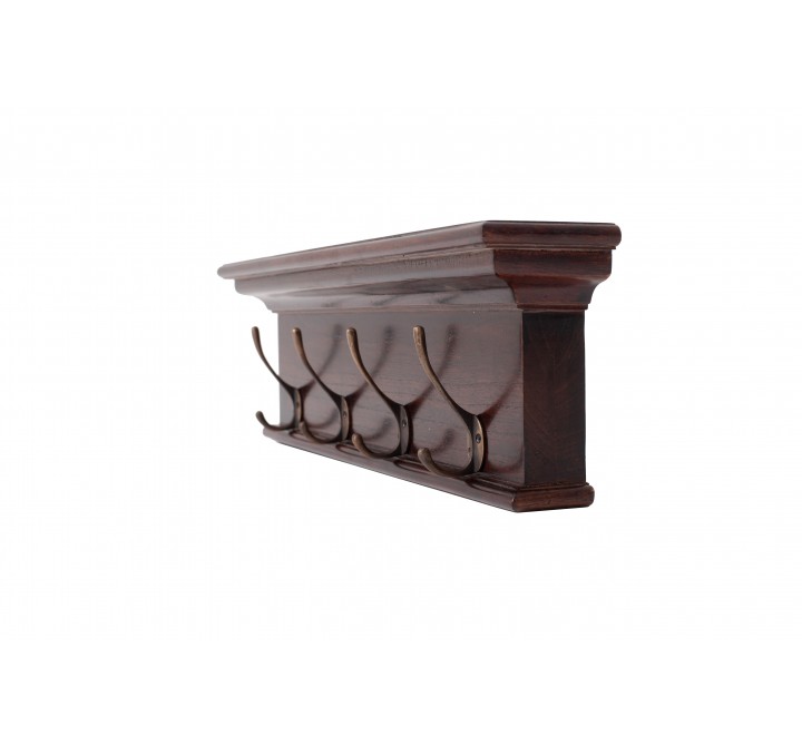 Nova Solo Toscana 4-Hook Coat Rack - Angled