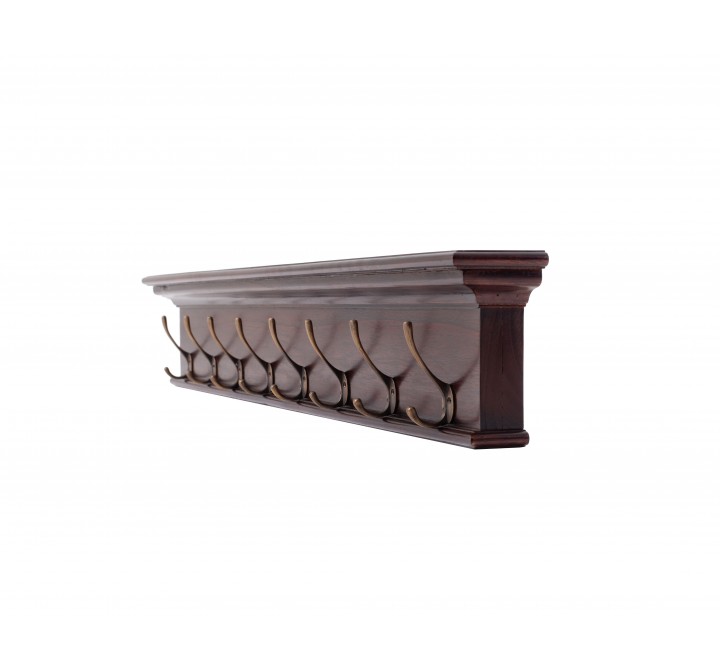 Nova Solo Toscana 8-Hook Coat Rack - Angled