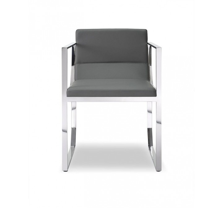 Blake Dining Armchair Gray - Front