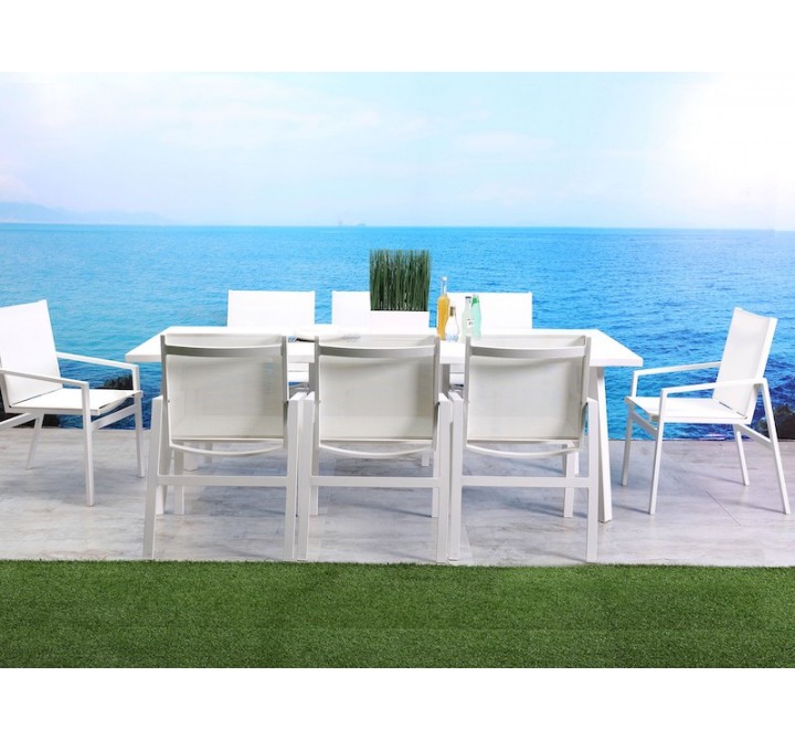 Whiteline Modern Living Rio Indoor / Outdoor Dining Armchair - Set of 4