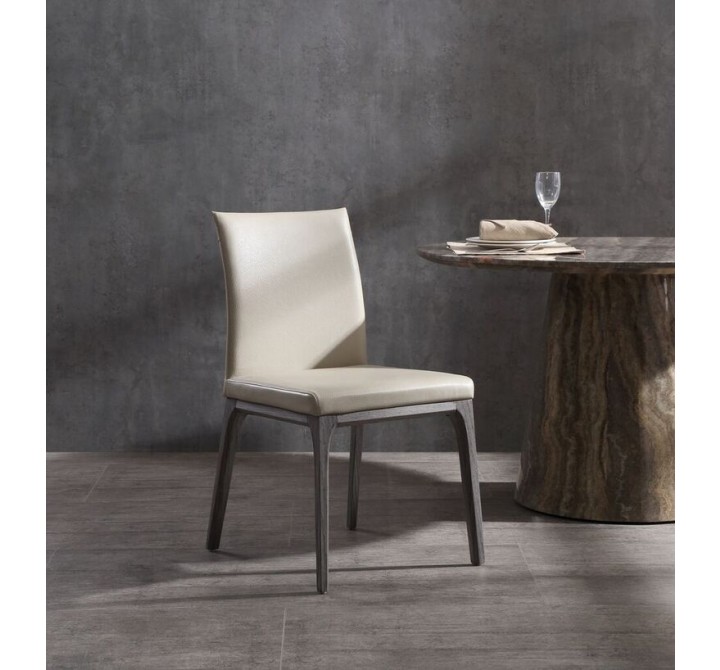 Stella Dining Chair With Taupe Faux Leather - Lifestyle