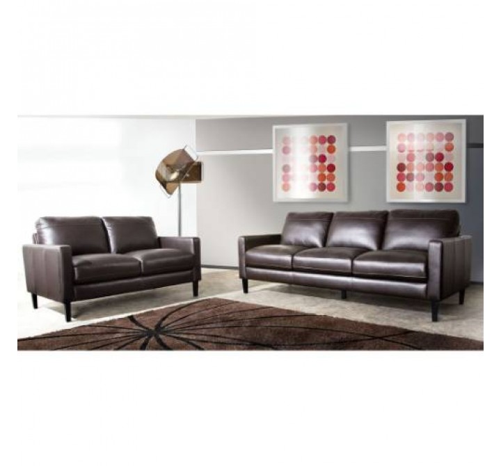 Diamond Sofa Omega Full Leather Sofa & Loveseat 2PC Set 