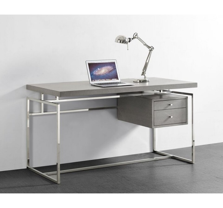 Harlow Desk Top & Drawer In Gray Oak Veneer