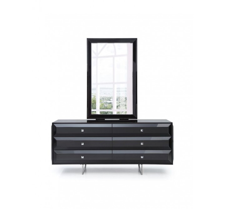 Abrazo Dresser In High Gloss Black