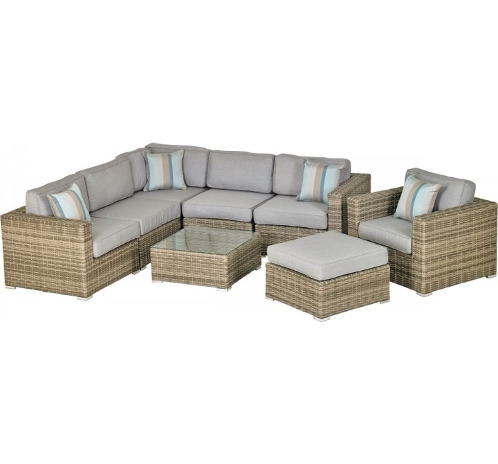 Del Rey 8-Piece Sectional Deep Seating Group