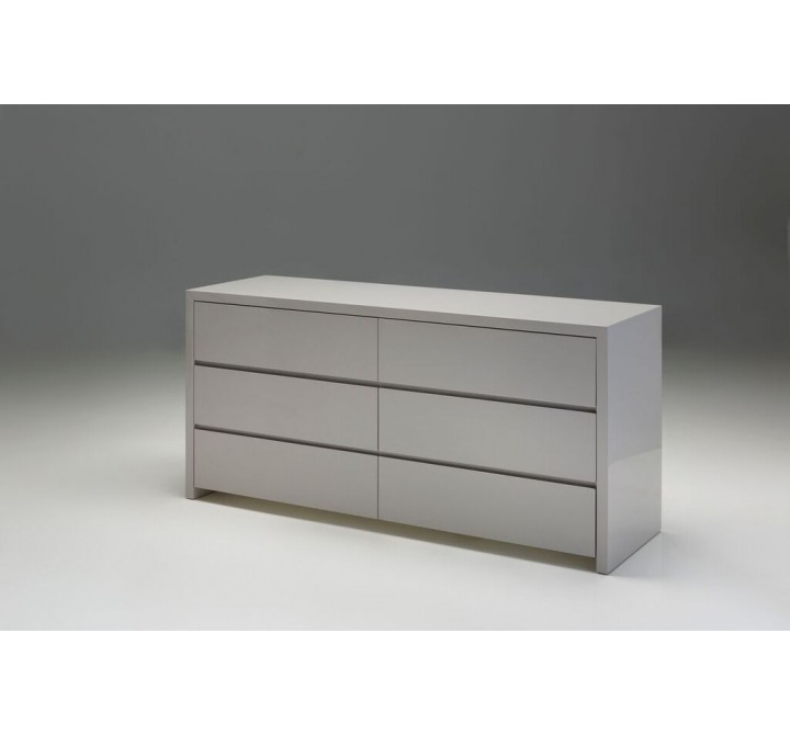 Blanche Double Dresser High Gloss Stone