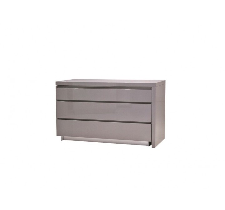 Savvy Double Dresser High Gloss Light Grey - Folded