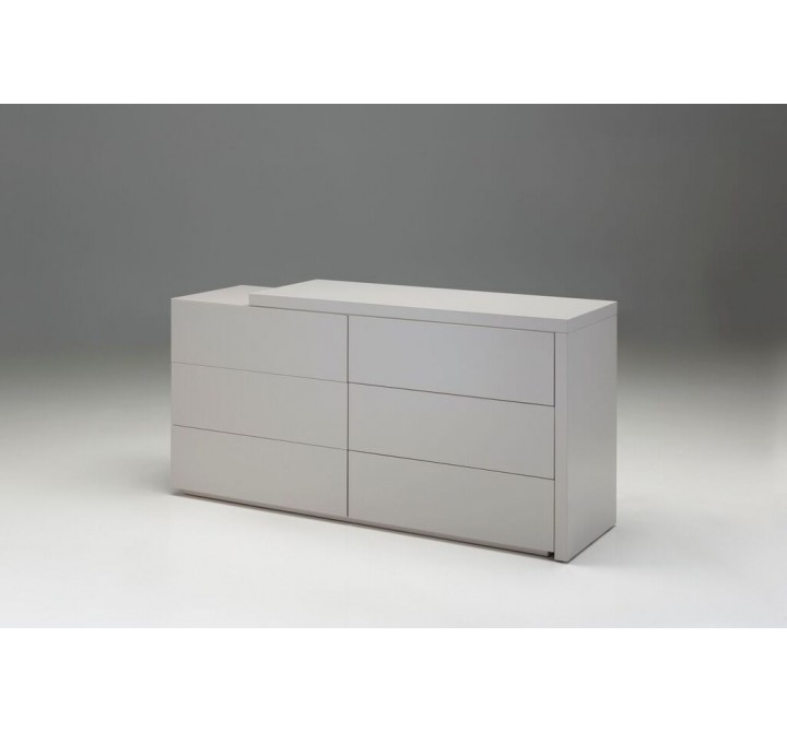 Vex Double Dresser Matte Stone - Folded