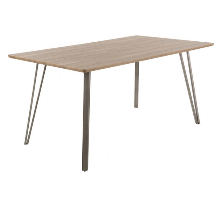 LumiSource Sedona Dining Table - BROWN - Perspective