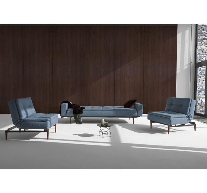 Splitback Dublexo Chair in Brass Legs