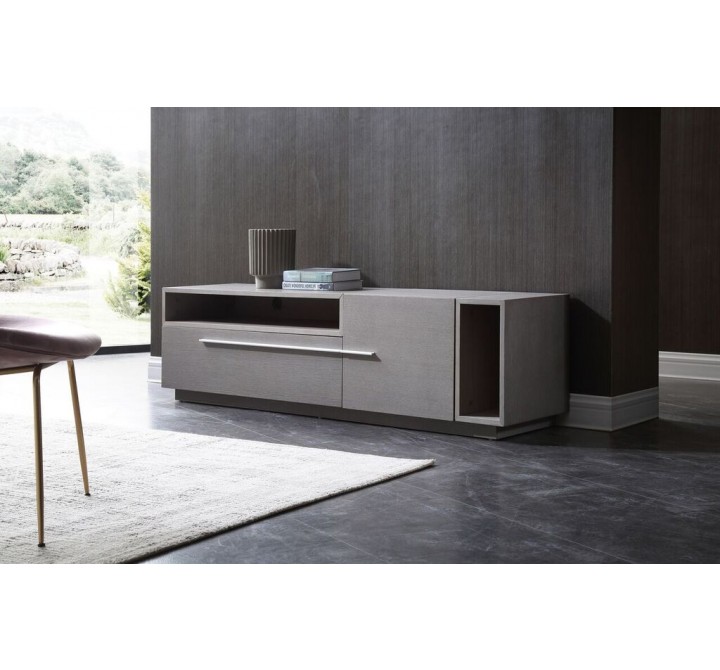 Esther Tv Unit All In Grey Oak Veneer - Lifestyle