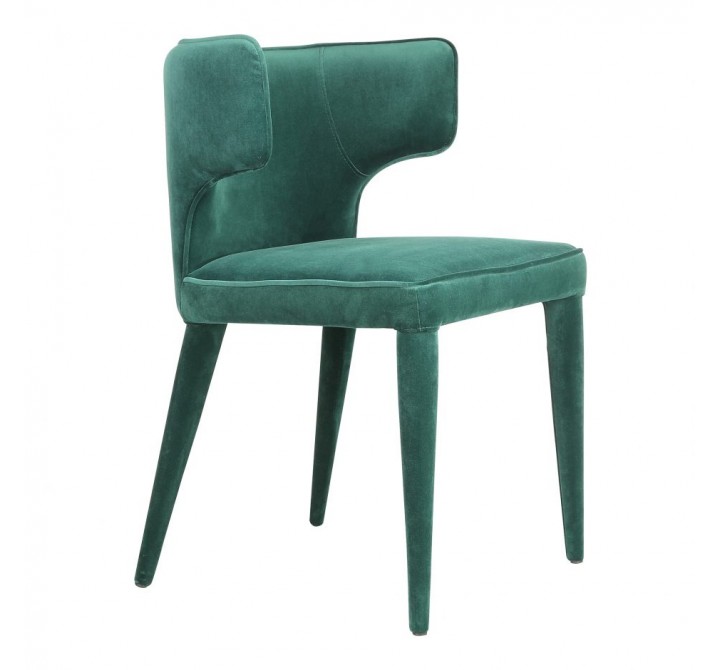 Moe's Home Collection Jennaya Dining Chair Green - Angled