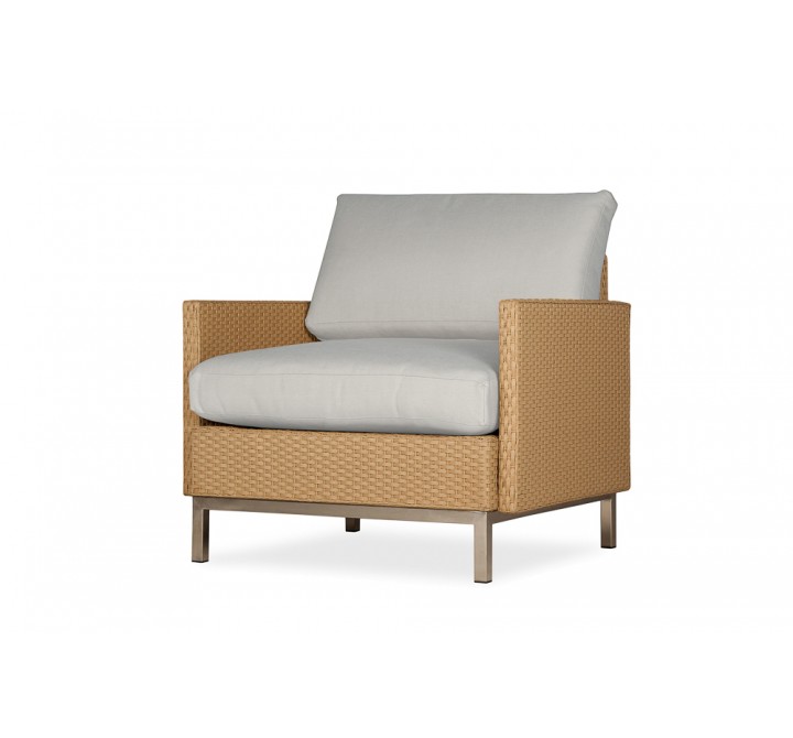 Elements Lounge Chair with Loom Arms and Back - Angled