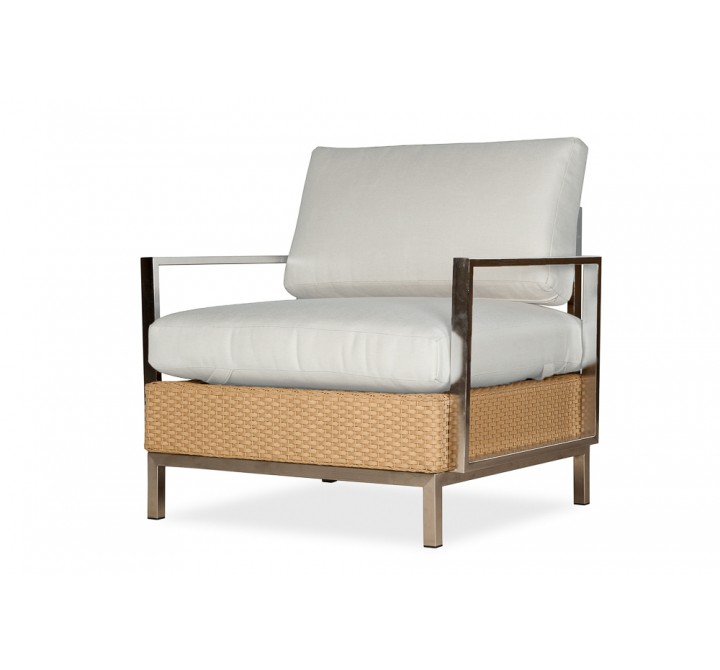 Elements Lounge Chair With Stainless Steel Arms and Back