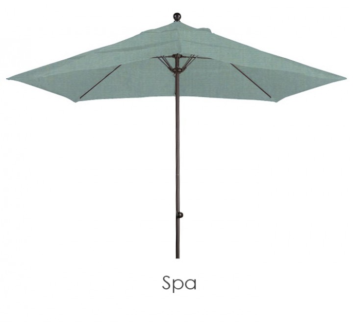 California Umbrella 11' Fiberglass Market Umbrella EasyLift No Crank No Tilt Bronze