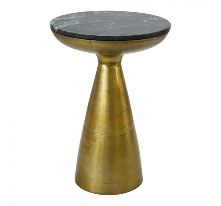 Moe's Home Collection Font Side Table Green Marble