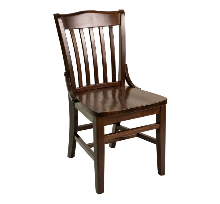 European Beechwood Wood Dining Chair - FLS-02S - Angle