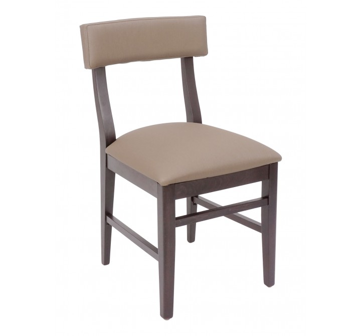 European Beechwood Wood Dining Chair - Cumin - Front