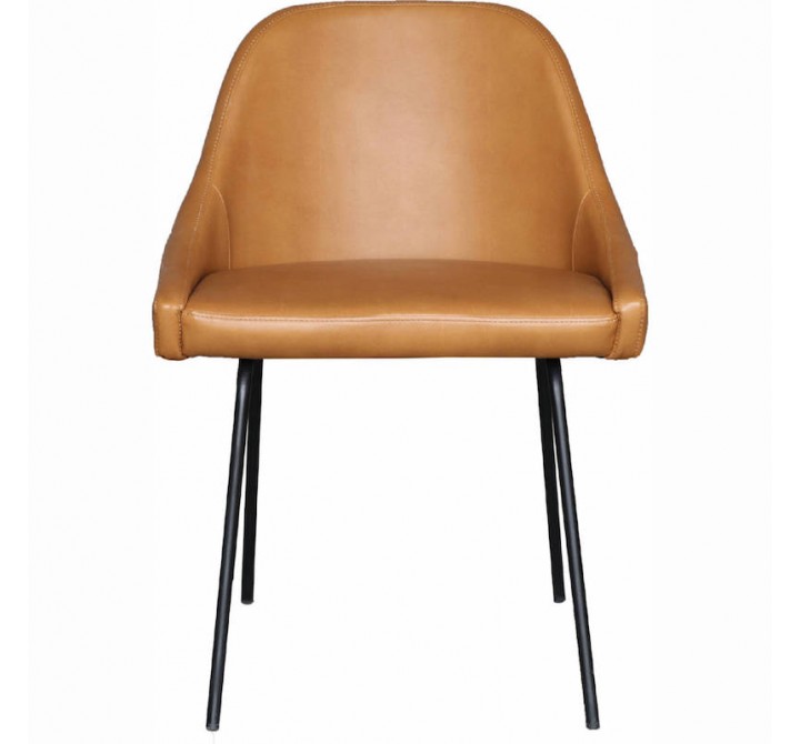 Moe's Home Collection Blaze Dining Chair - Tan - Front