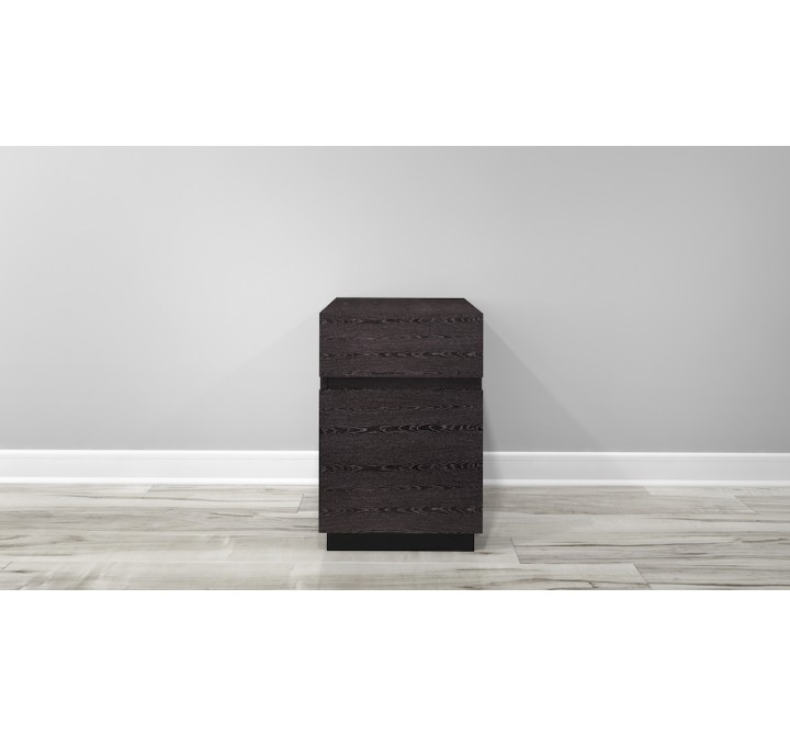 Furnitech FT16PDG 2 Drawer Contemporary Rolling Pedestal - Head On